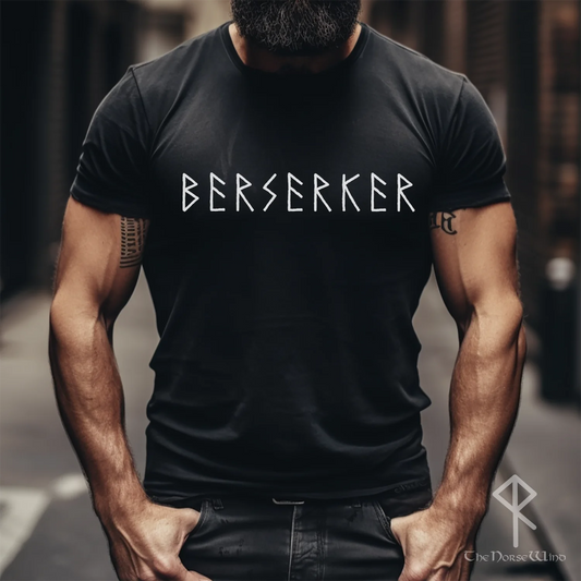 BERSERKER Viking T-Shirt, Norse Mythology Valhalla Tee Shirt, Unisex - The Norse Wind