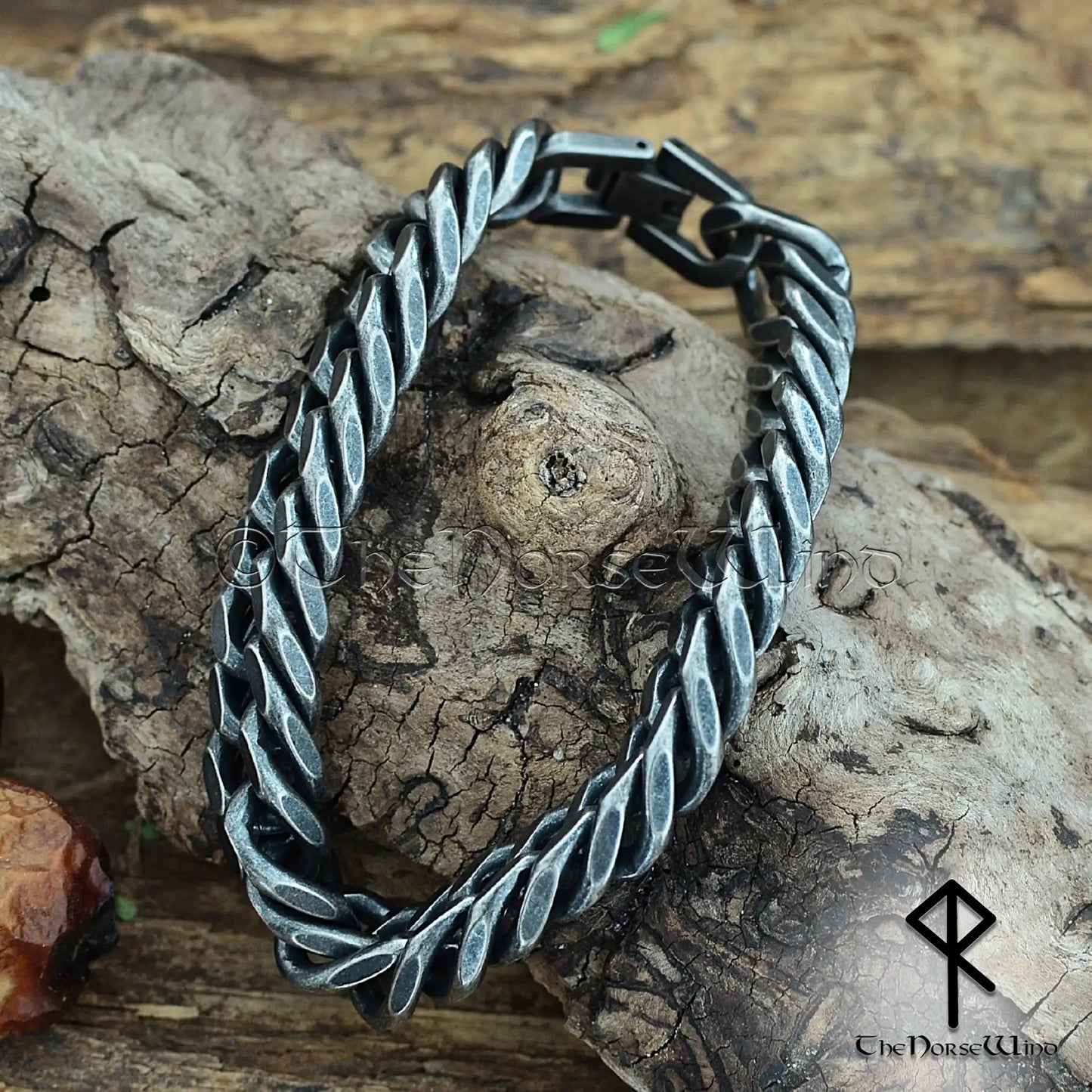 Solid Cuban Link Chain Bracelet 13mm, Gunmetal Stainless Steel