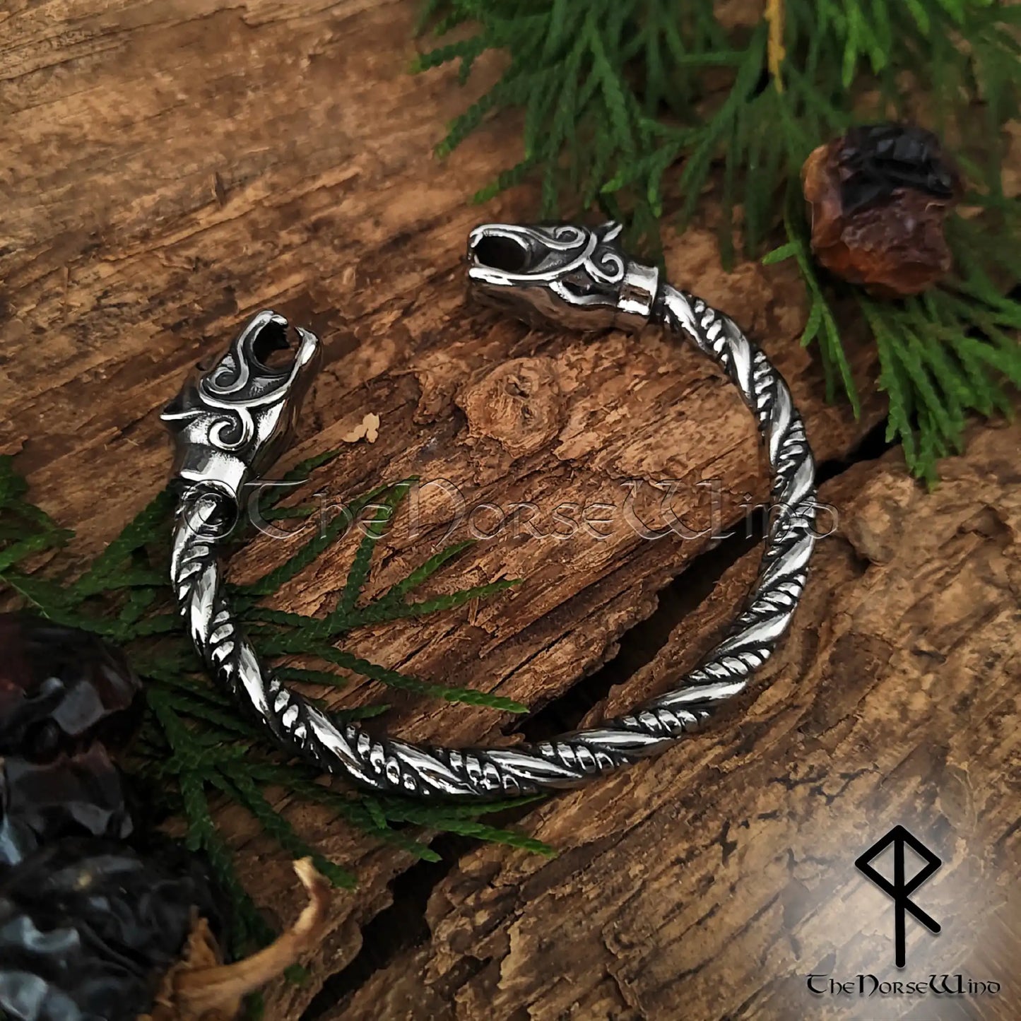Freya’s Cats Viking Bracelet – Stainless Steel Arm Ring