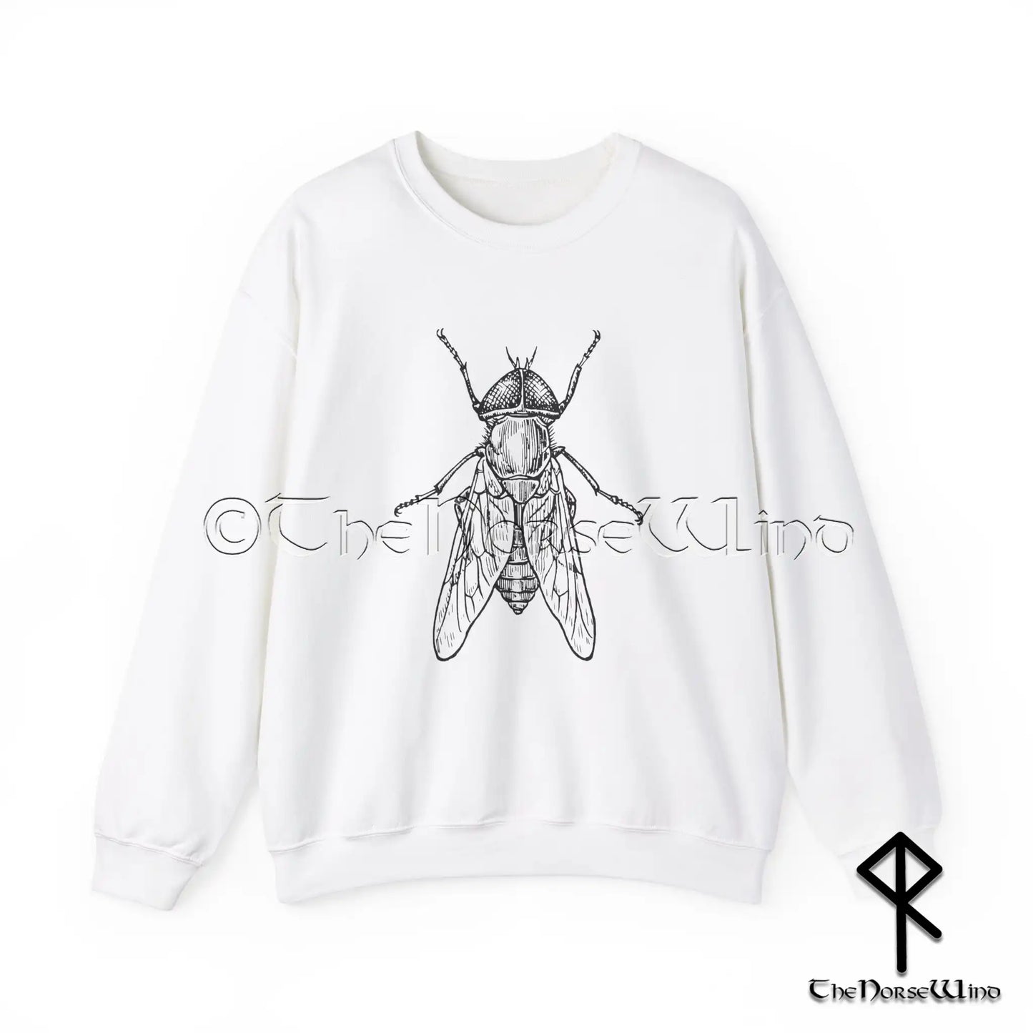 Weird Housefly Sweatshirt – Crust Punk Goth Pullover
