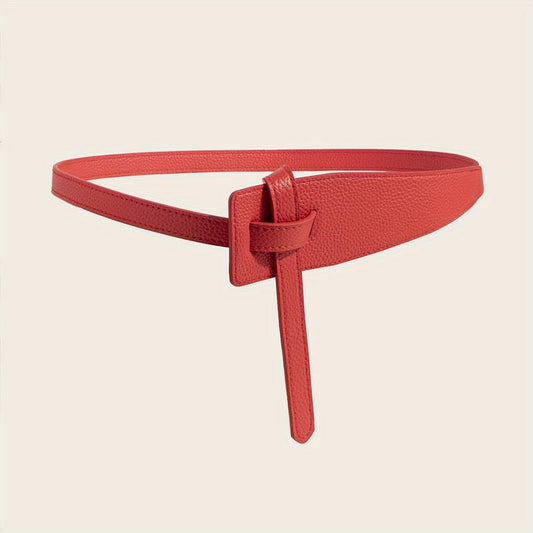 Shieldmaiden Leather Belt Medieval Viking Women's Waistband in Brown/Red - The Norse Wind