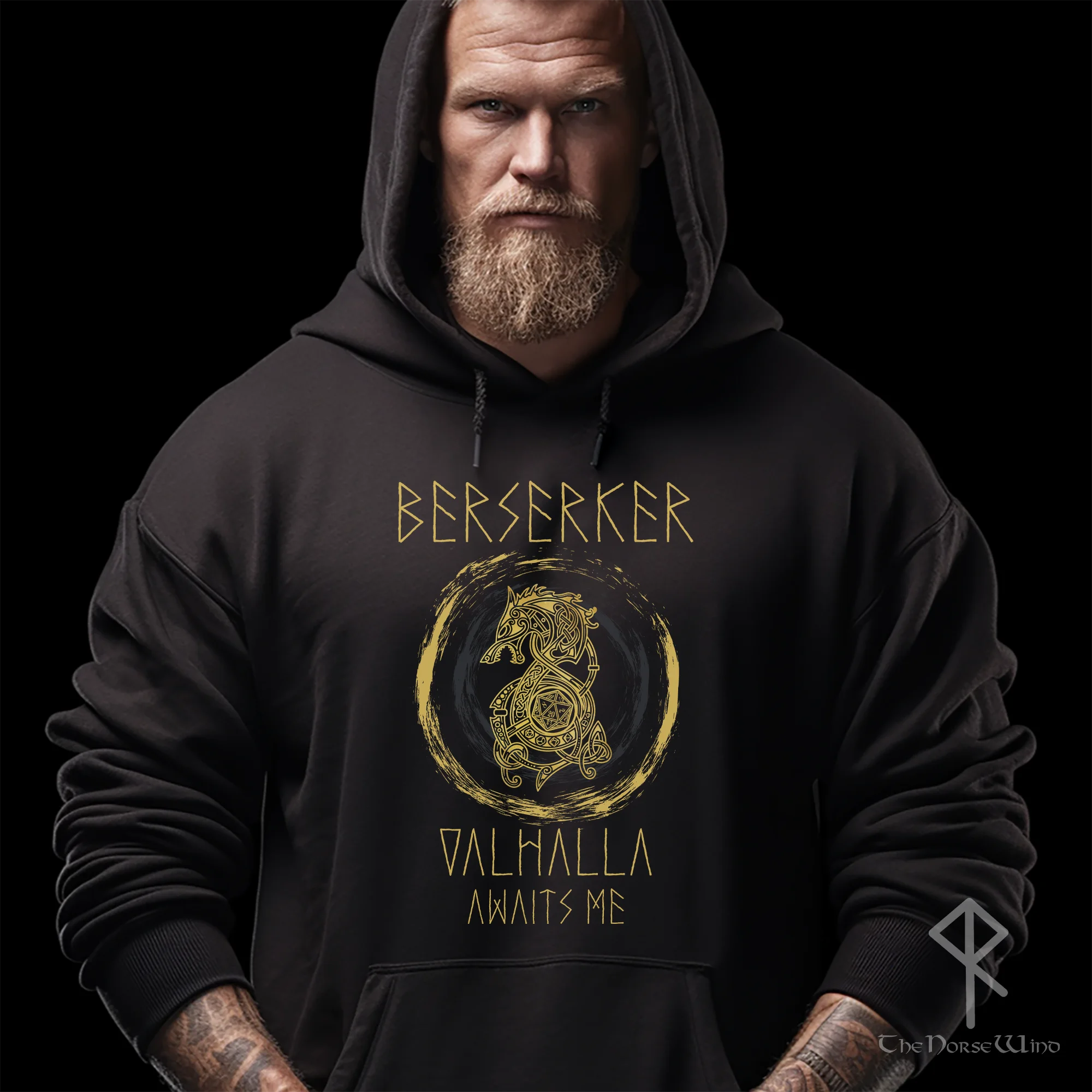 Wendehorn Life and Death store Volkisch Viking Valhalla Pagan Rebels Hoodie