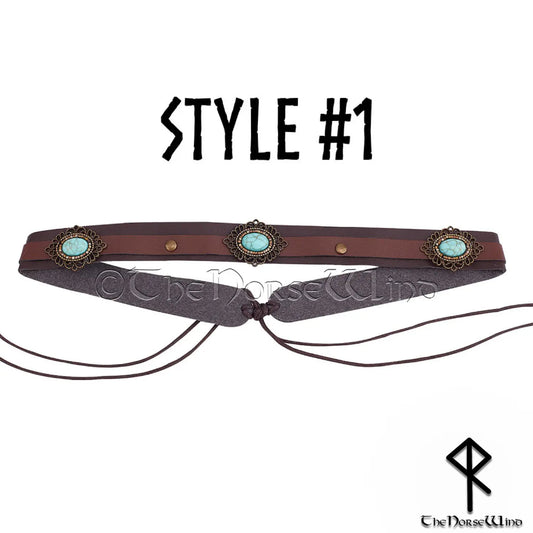 Viking Shieldmaiden Headband Medieval Woman Headdress - The Norse Wind