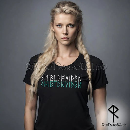 Viking Shieldmaiden T-Shirt, Norse Warrior Tee