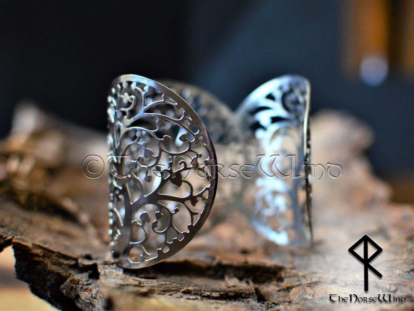 Viking Yggdrasil Bracelet, Celtic Tree Women's Cuff - The Norse Wind