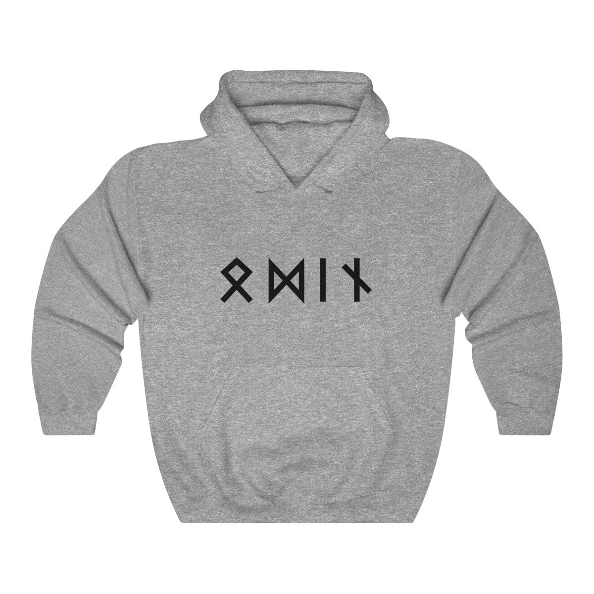 Custom Viking Hoodie Name in Runes Norse Sweatshirt - The Norse Wind