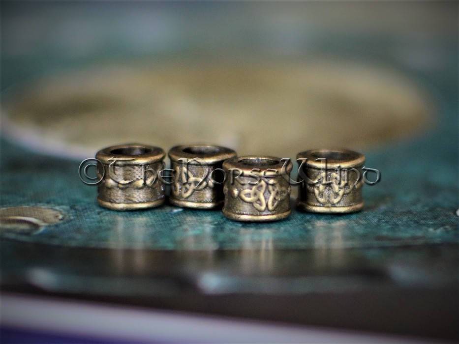 Beard Beads Celtic Knot in Bronze TheNorseWind