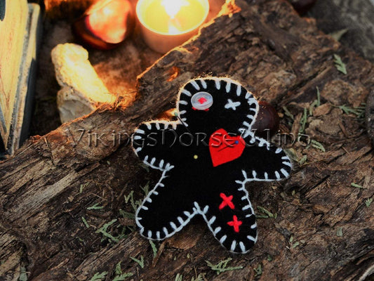Voodoo Doll, Mini Witch Poppet, Hoodoo Decor TheNorseWind