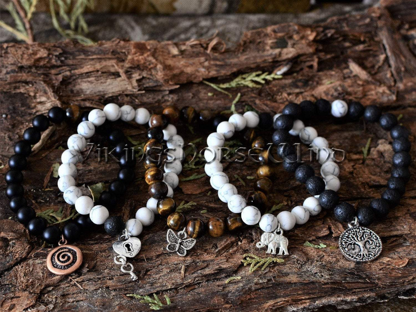 Custom Crystal Bracelet, Chakra Stones Witchcraft Wicca Jewelry TheNorseWind