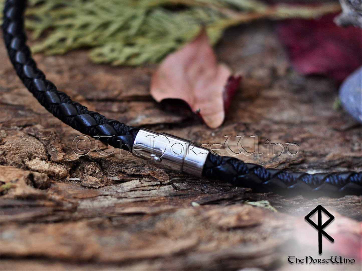 Viking Mjolnir Necklace, Personalized Thor's Hammer Runes Pendant TheNorseWind