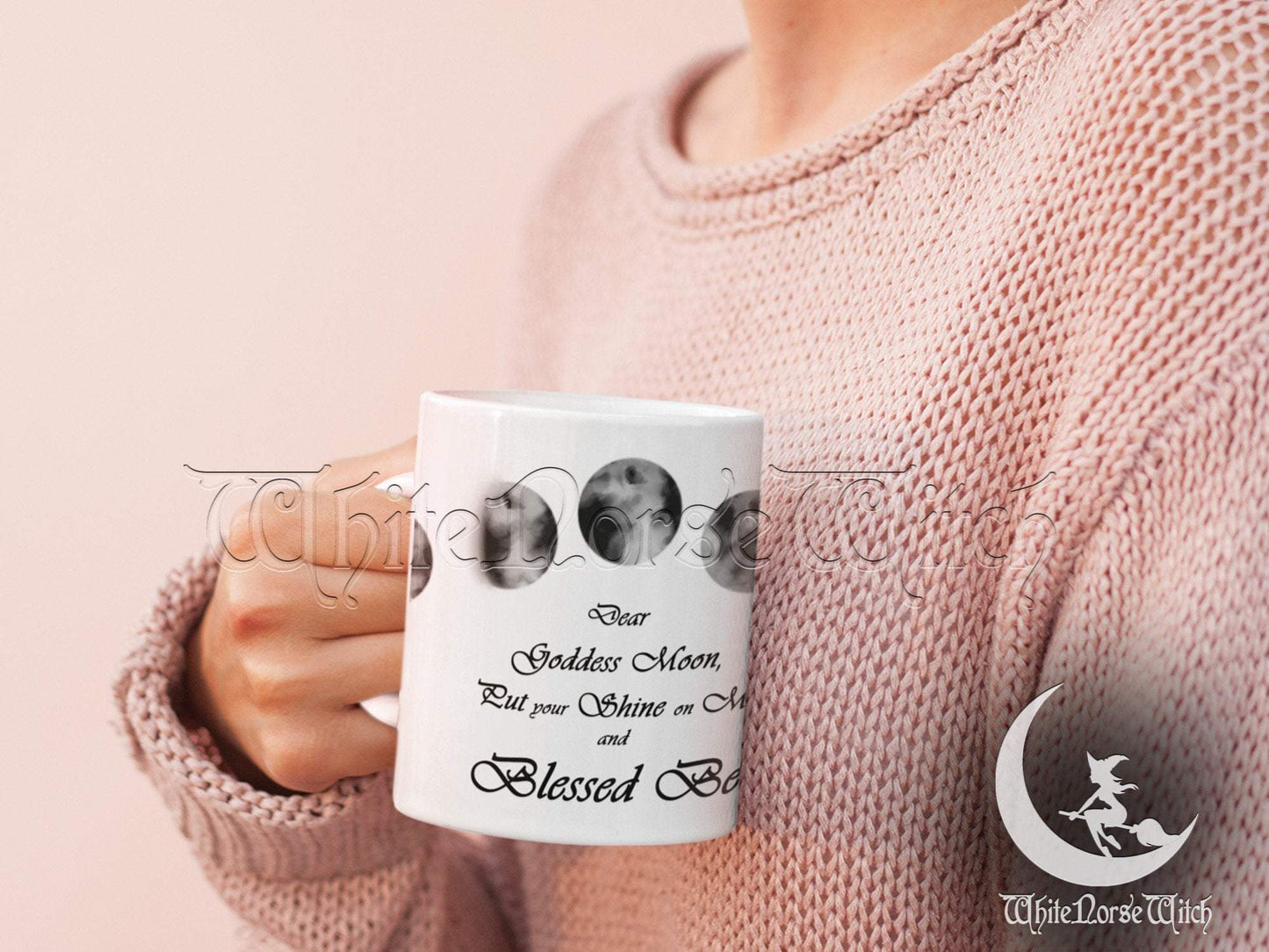 Moon Phase Mug, Blessed Be Wicca Coffee Mug TheNorseWind