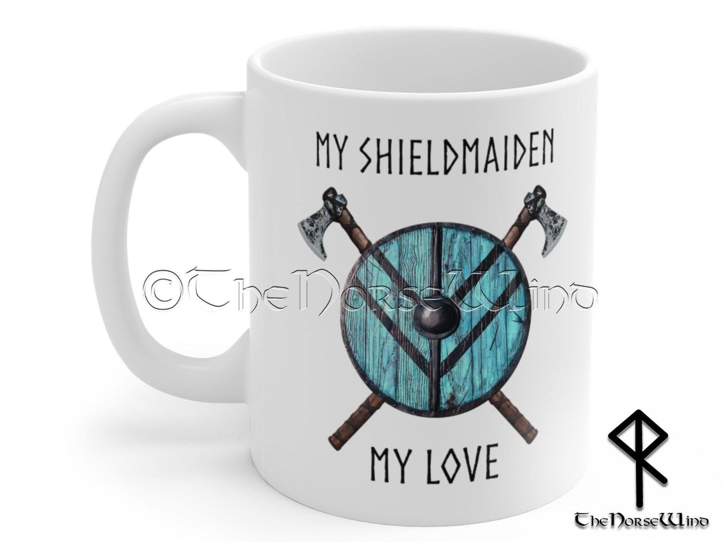 Viking Shieldmaiden Mug, Anniversary Gift for Wife or Girlfriend TheNorseWind
