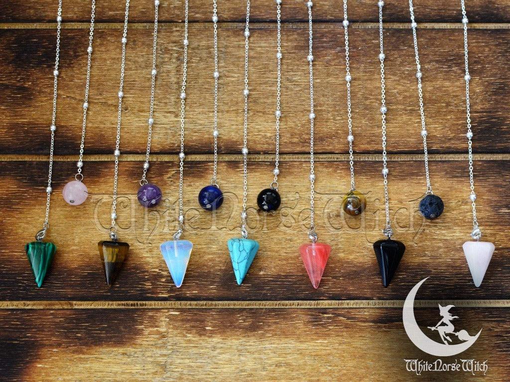 Crystal Pendulum Bracelet, Personalized Witchcraft Jewelry - TheNorseWind