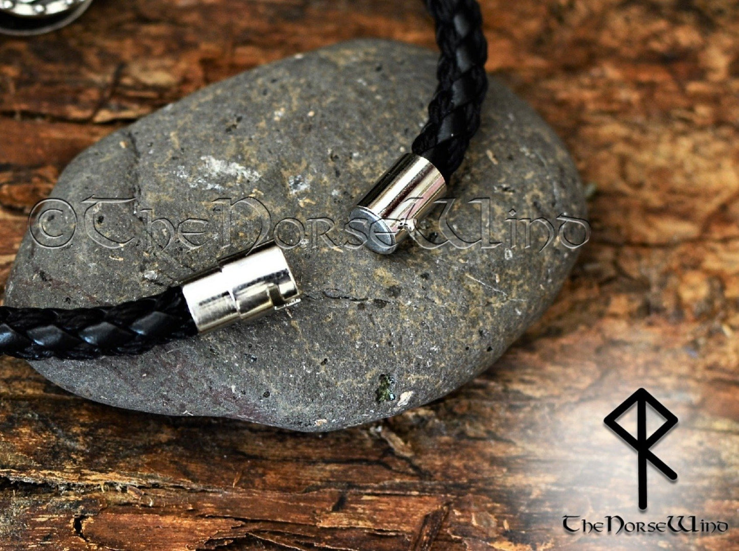 Viking Rune Bracelet with Futhark Rune in Your Choice TheNorseWind