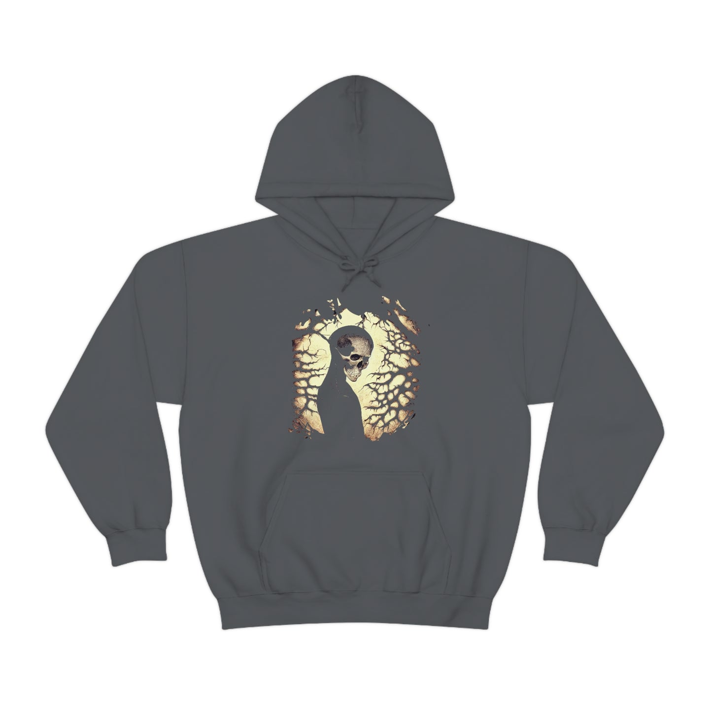 Skull in the Woods Hoodie, Goth Skeleton Sweatshirt - Unisex - The Norse Wind