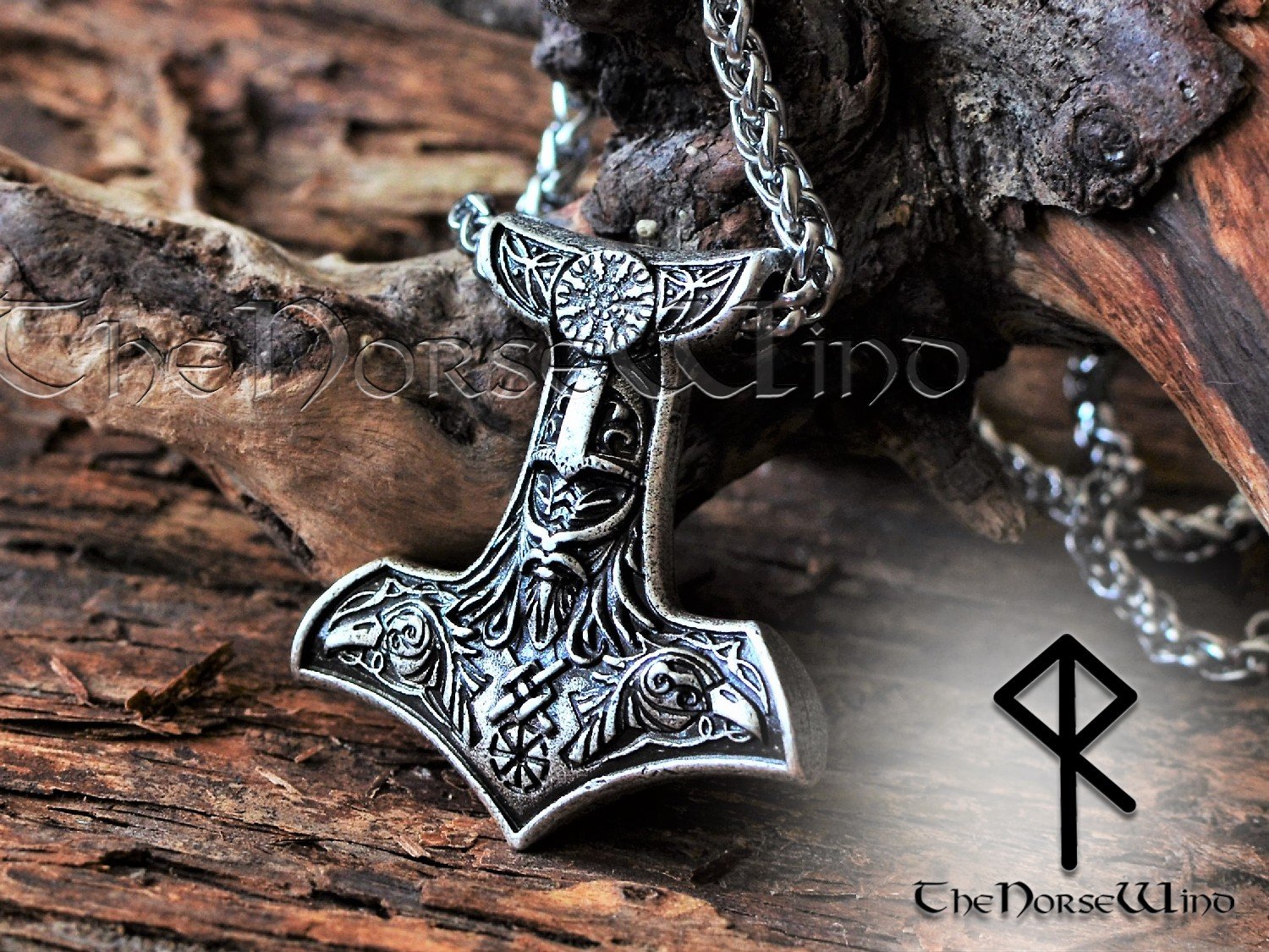 flåde Stat hver dag Thor's Hammer Viking Necklace | Mjolnir Odin Ravens - TheNorseWind