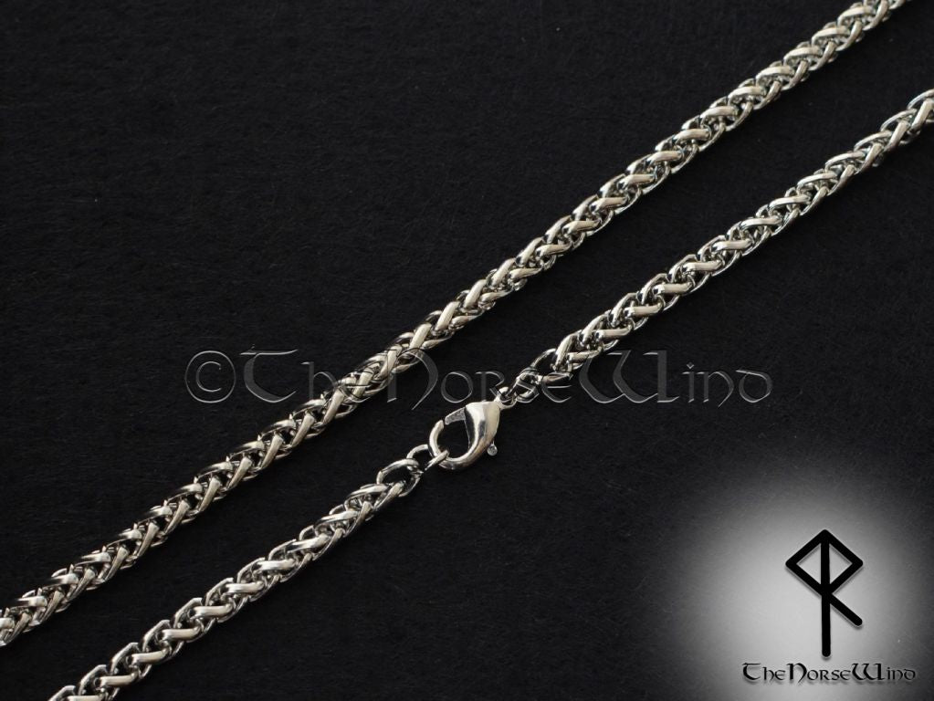 Thor's Hammer Viking Necklace, Mjolnir with Valknut Engraving - The Norse Wind