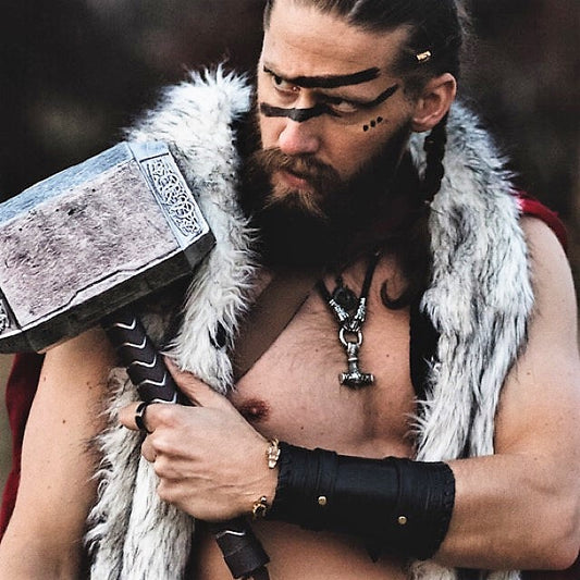 Personalized Thor's Hammer - Viking Dragon Heads Mjolnir Necklace, Nidhogg Norse Pendant - The Norse Wind