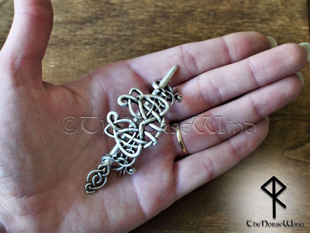 Viking Hair Pin with Celtic Knots - TheNorseWind