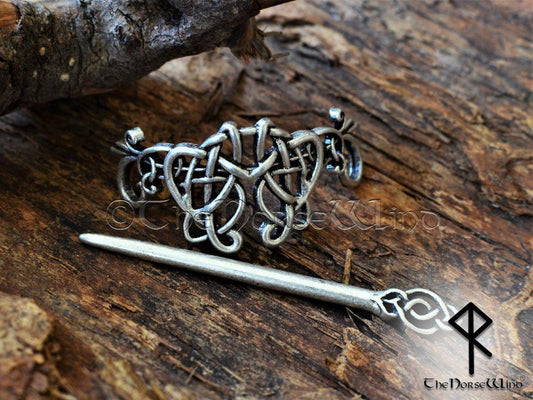 Viking Hair Pin with Celtic Knots - TheNorseWind
