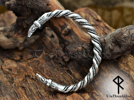 Viking Bracelet Hugin and Munin Ravens - TheNorseWind
