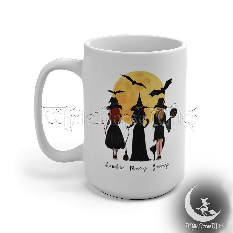 Witch Best Friends Mug Personalized Halloween Mug - TheNorseWind