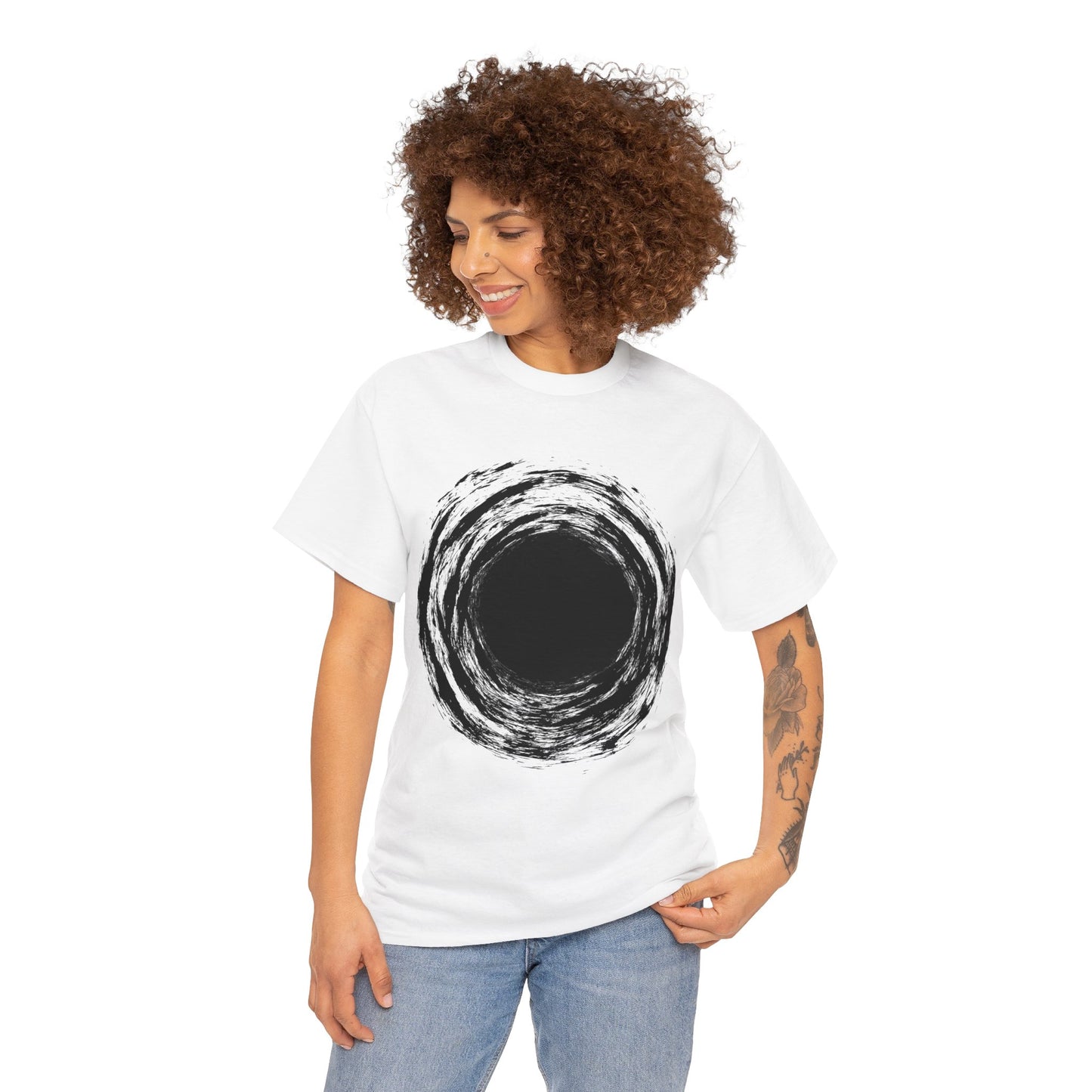 Viking Void T-Shirt - Ginnungagap Norse Black Hole Spiral Tee - The Norse Wind