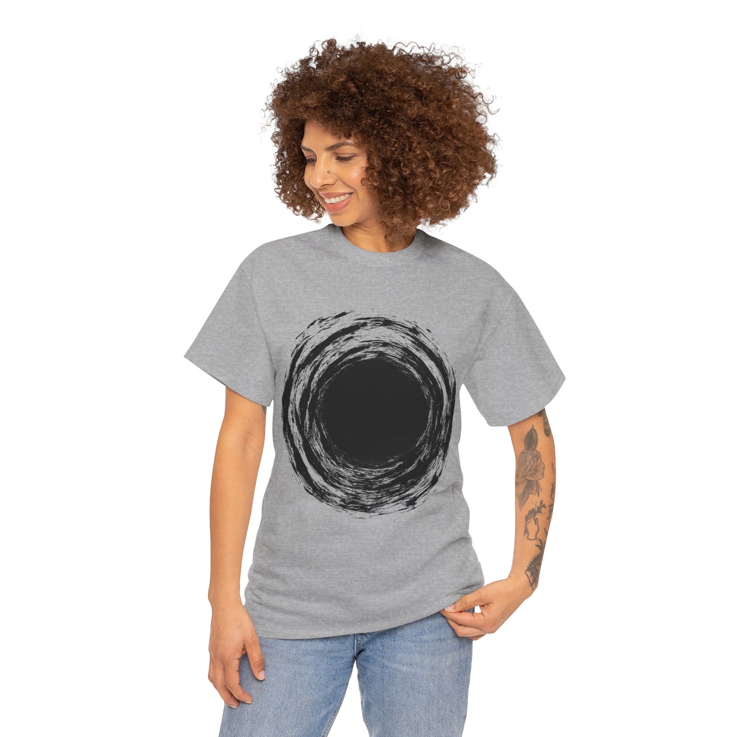 Viking Void T-Shirt - Ginnungagap Norse Black Hole Spiral Tee - The Norse Wind