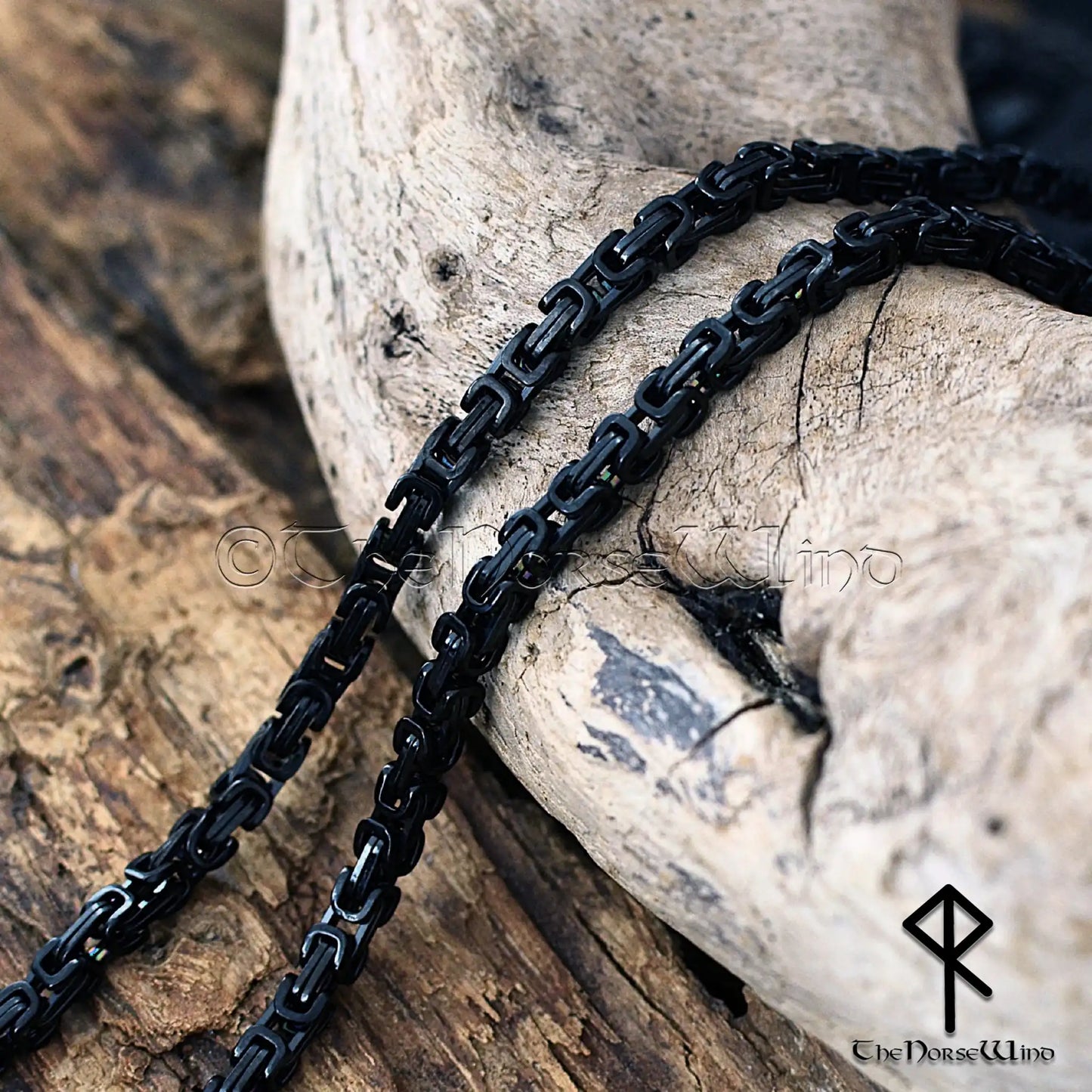 Black Gungnir Viking Necklace - Odin's Spear Norse Pendant