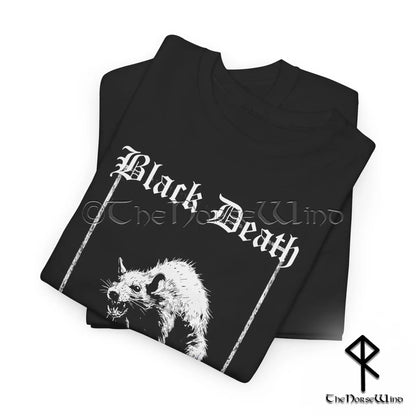 Black Death European Tour T-Shirt - Horrific Plague Rat Gothic Tee