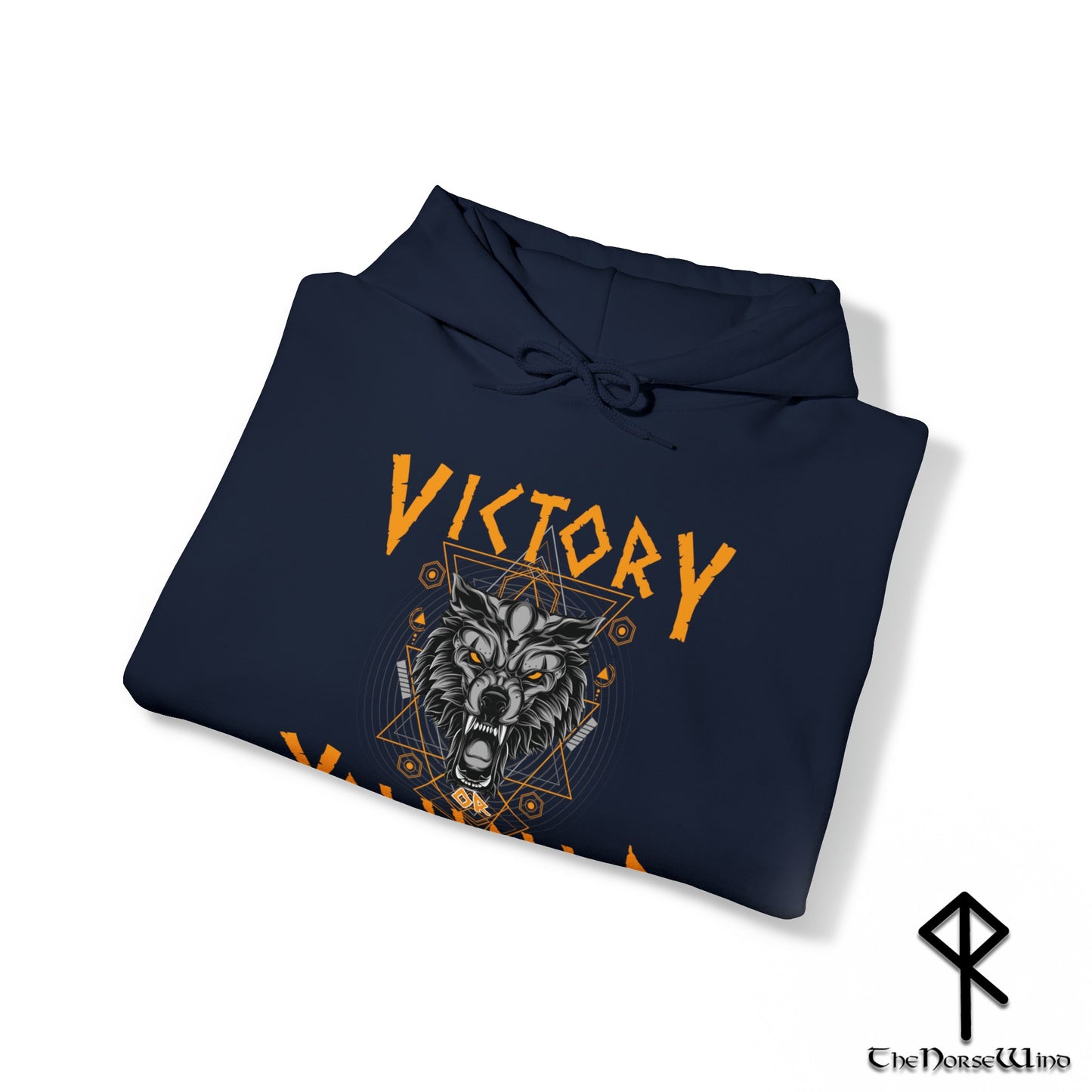 Victory oder Valhalla Wikinger Kapuzenpullover, Fenrir Wolf Nordisches Sweatshirt 