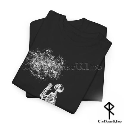 Weird Skeleton T-Shirt - Gothic Alt Fashion - Grunge & Weirdcore Praying Skeleton Tee