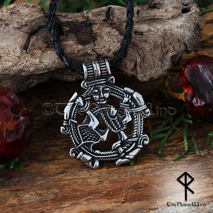 Freya Goddess Viking Pendant - Stainless Steel Pagan Amulet