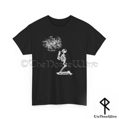 Weird Skeleton T-Shirt - Gothic Alt Fashion - Grunge & Weirdcore Praying Skeleton Tee