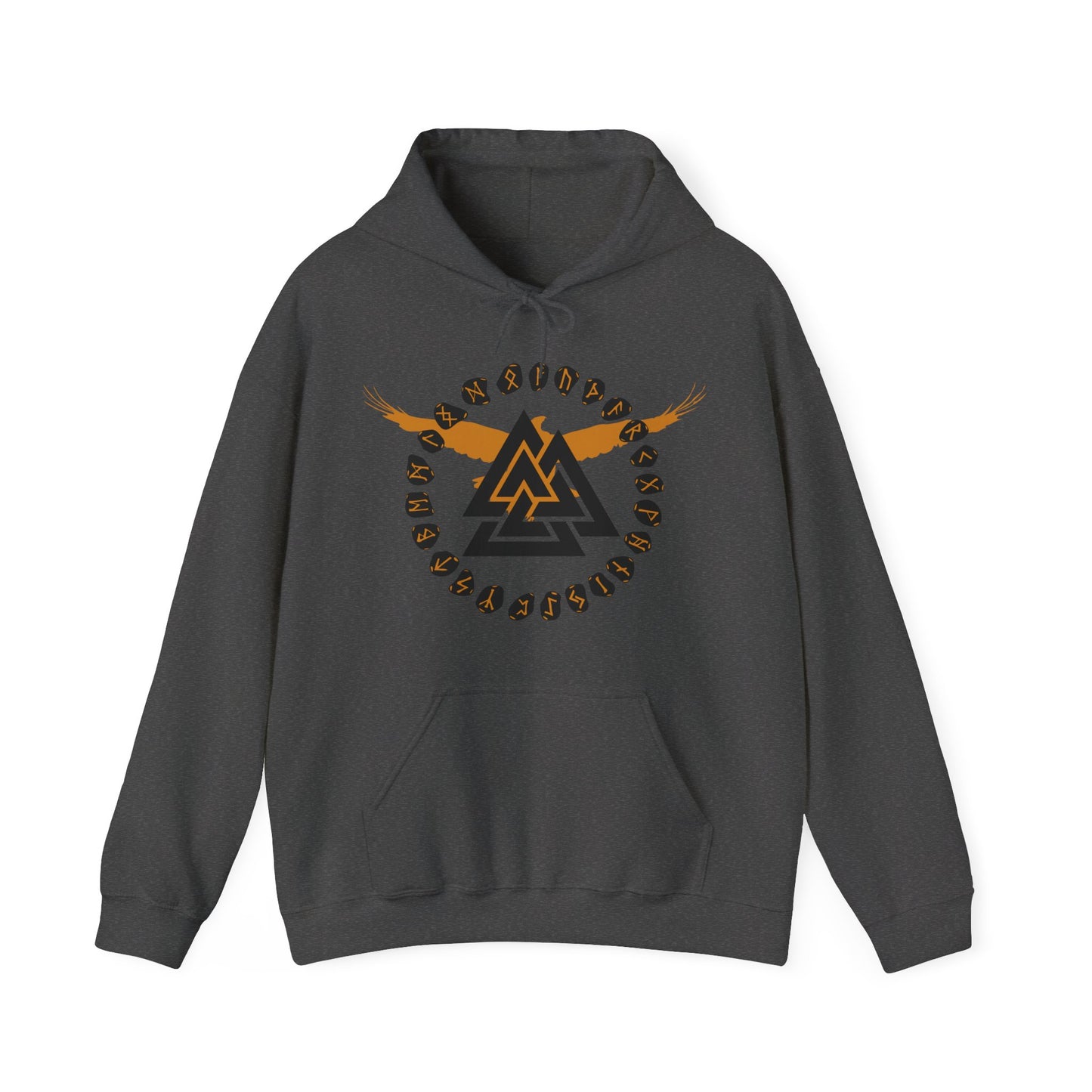 Valknut Viking Hoodie, Death Knot Runes Sweatshirt S-5XL