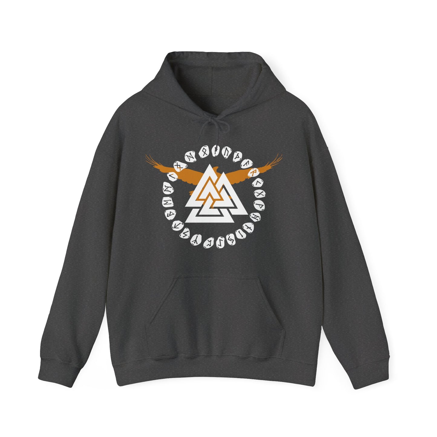 Valknut Viking Hoodie, Death Knot Runes Sweatshirt S-5XL