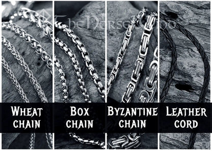 Gothic Owl Skull Necklace, Dark Occult Pendant, Stainless Steel