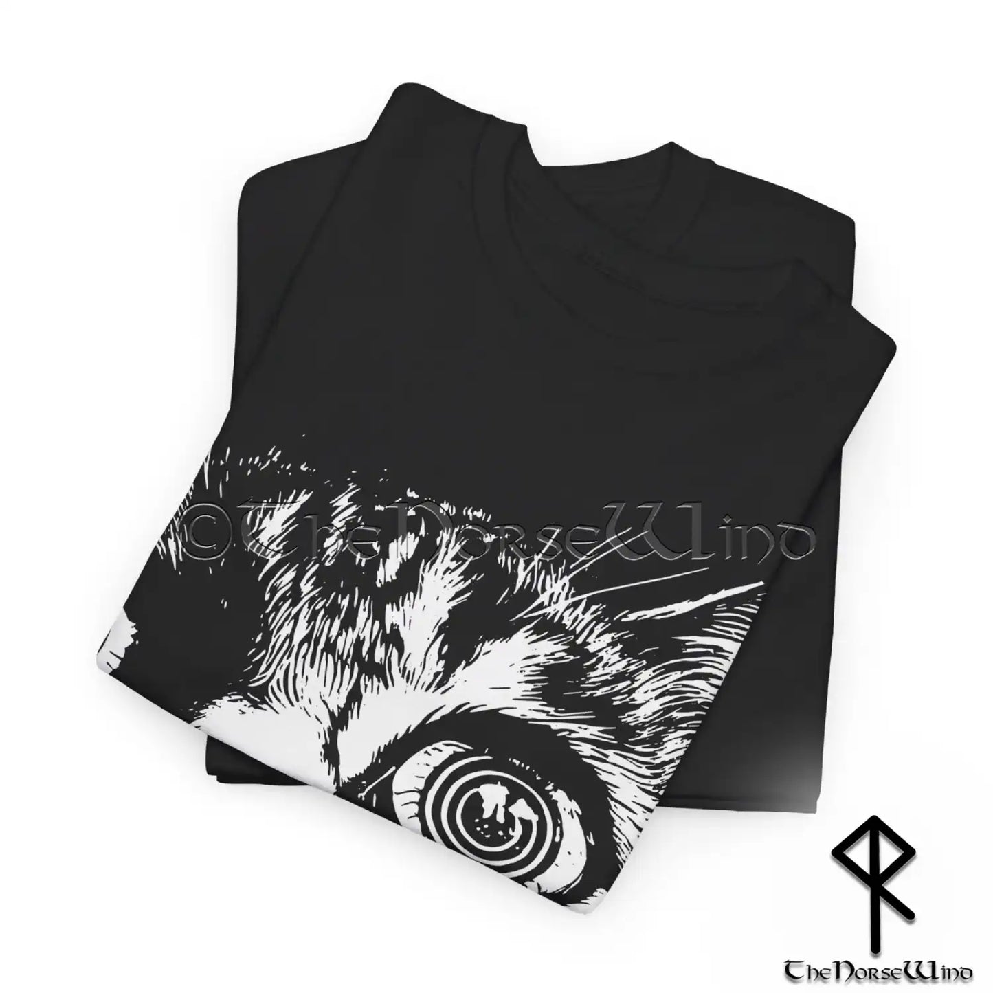 Psychedelic Cat T-Shirt - Hypnotic Trippy Cat Tee - Gothic & Dark Alt Fashion - The Norse Wind