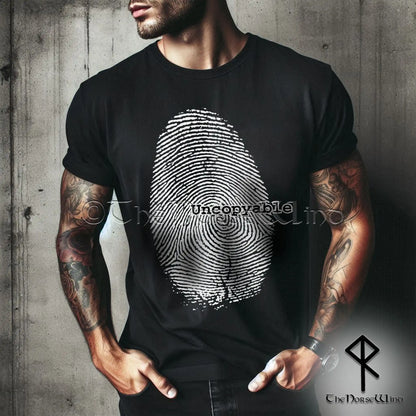 Alternative Fingerprint T-Shirt – Uncopyable Rebellious Identity Grunge Goth Tee