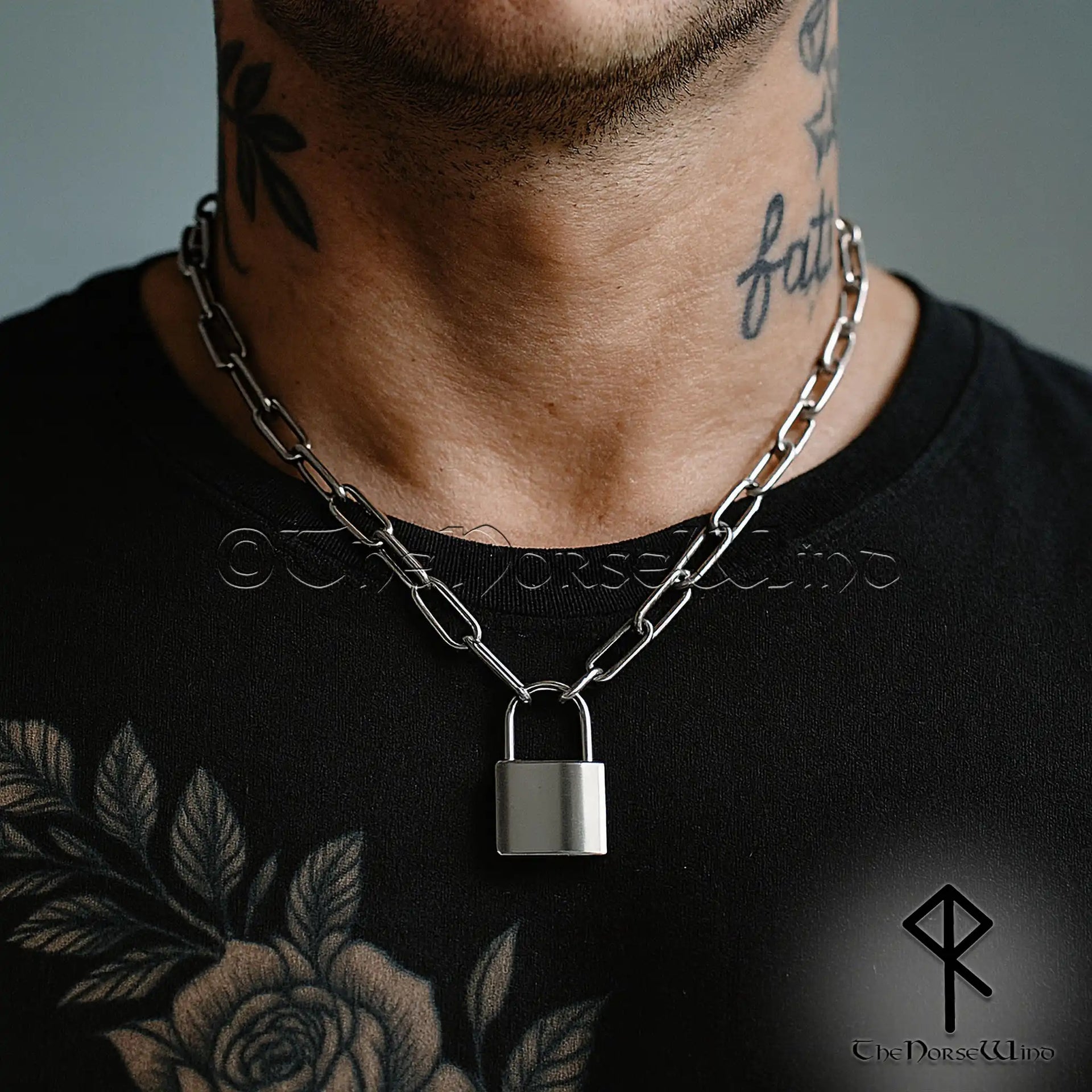 Padlock-Necklace-Grunge-Men-
