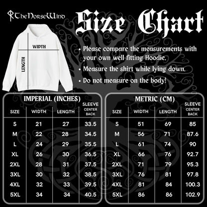 Vegvisir Hoodie Viking Compass Unisex Sweatshirt - The Norse Wind