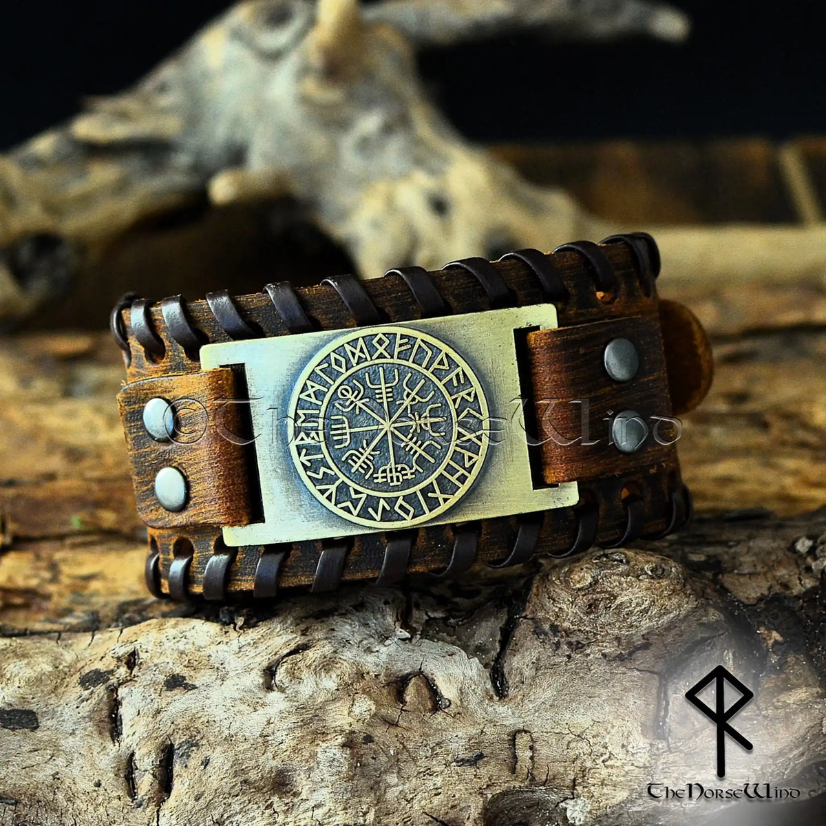 Viking Leather Bracelets | Personalized Norse Jewelry - TheNorseWind ...