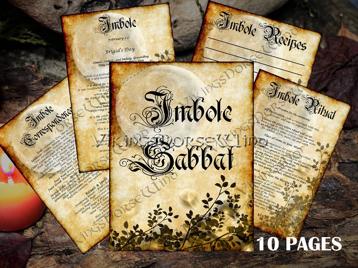 Wheel of the Year - The Enchanting Imbolc Sabbat Grimoire: Candlemas Rituals for Your Book of Shadows