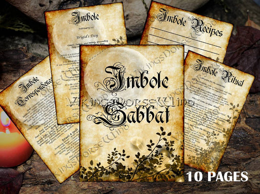 Wheel of the Year - The Enchanting Imbolc Sabbat Grimoire: Candlemas Rituals for Your Book of Shadows