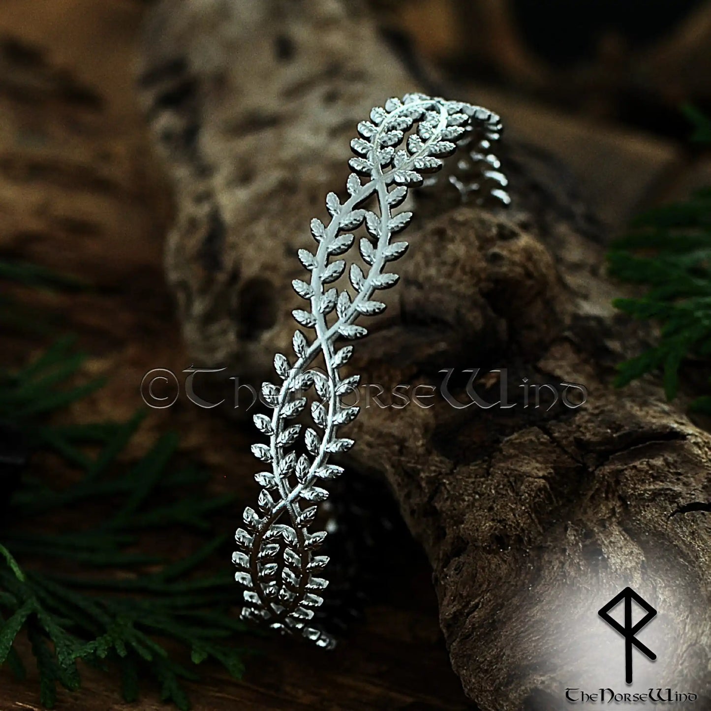 Celtic Laurel Leaf Cuff Bracelet - The Norse Wind