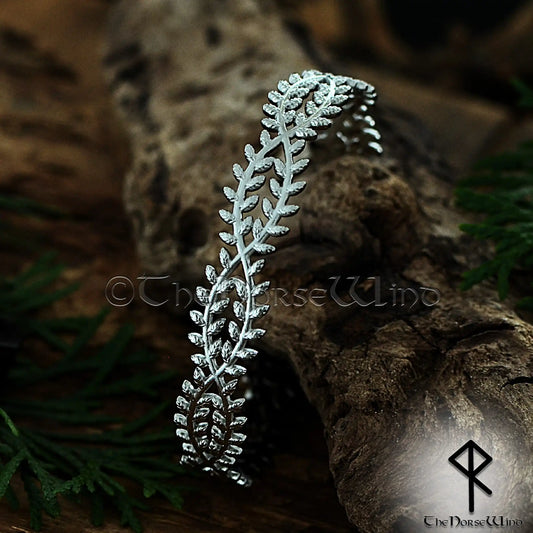 Celtic Laurel Leaf Cuff Bracelet