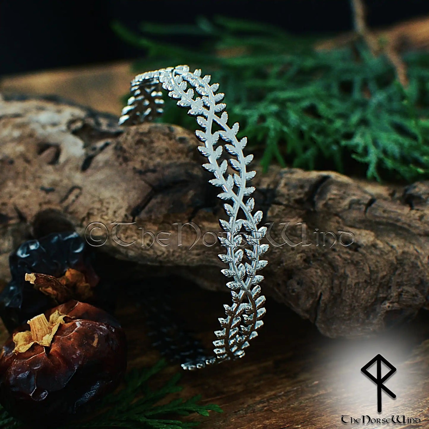 Celtic Laurel Leaf Cuff Bracelet - The Norse Wind