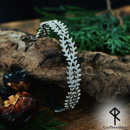 Celtic Laurel Leaf Cuff Bracelet - The Norse Wind