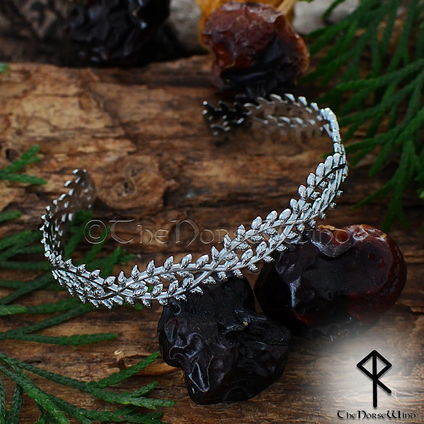Celtic Laurel Leaf Cuff Bracelet - The Norse Wind