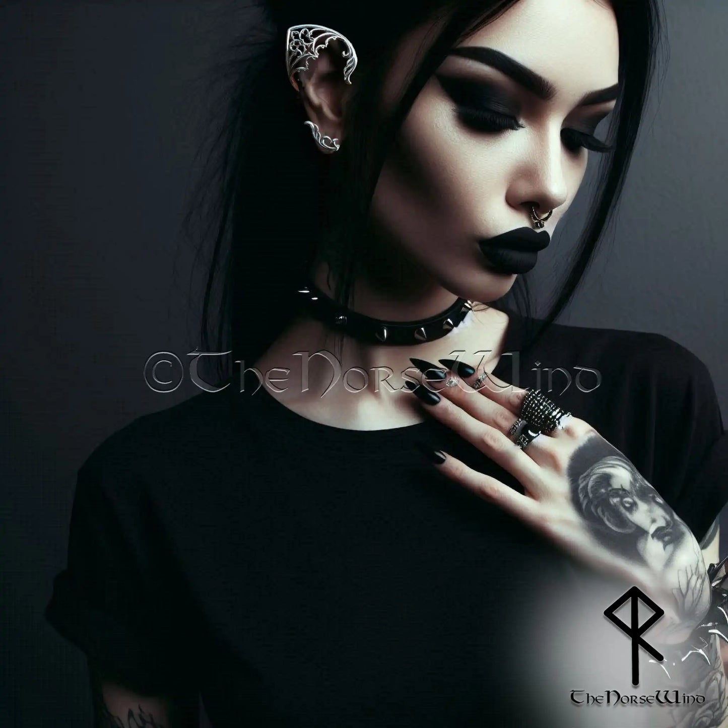 Gothic Elf Ear Cuff Earrings – No Piercing Arboreus, 316L Stainless Steel